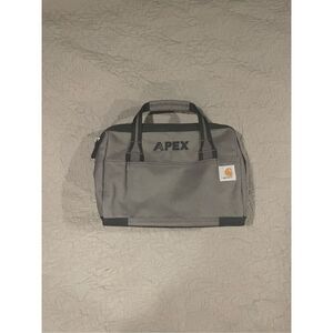 Carhartt Gray Foundry Series Tote Tool Box Logo APEX Top Handle